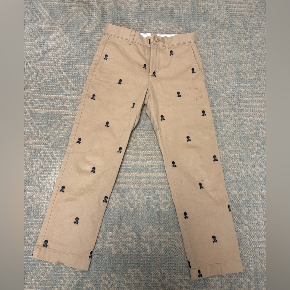 Boys crewcut pants, stretch, size 6, skull and crossbones. Worn once.